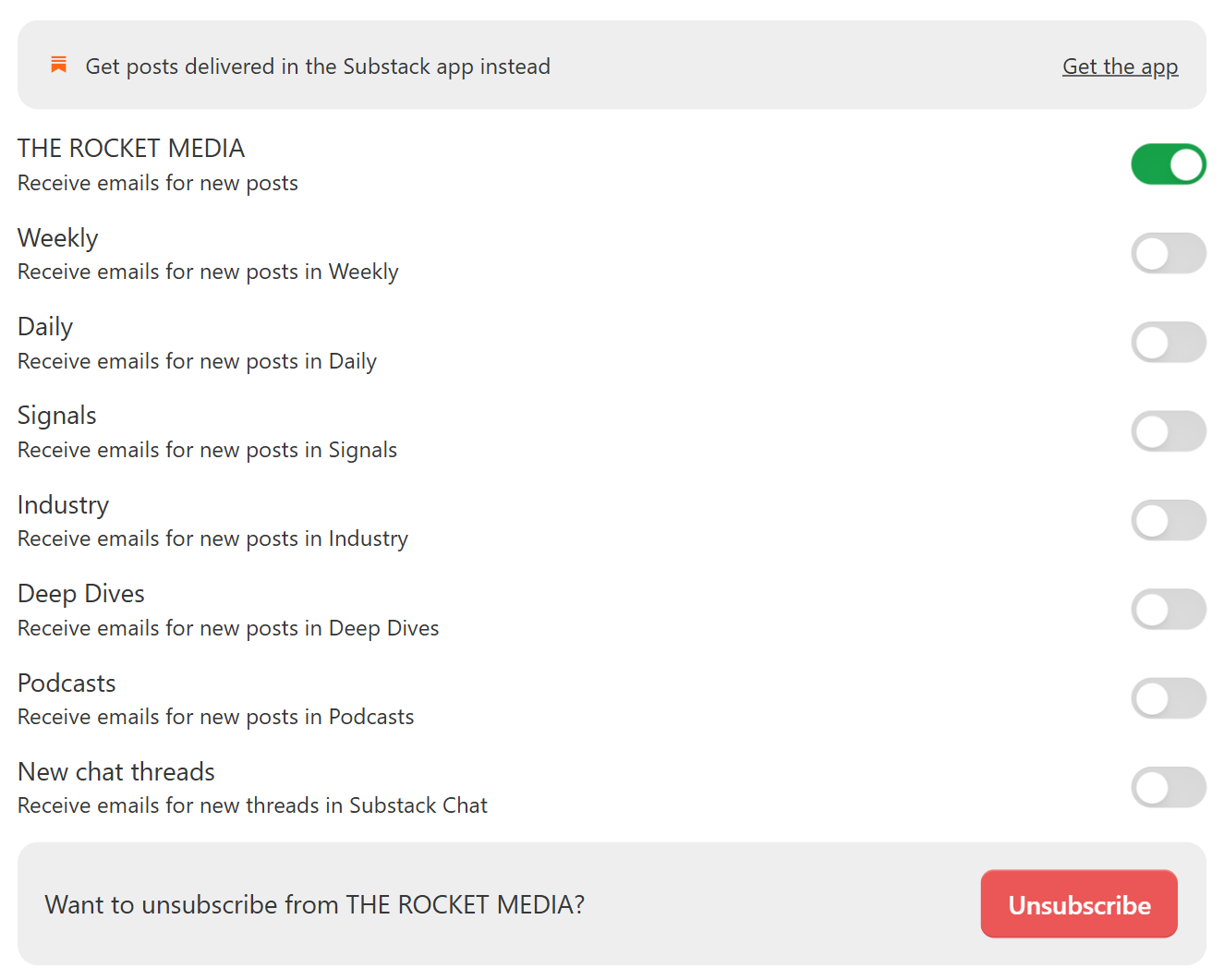 Substack Account Toggles